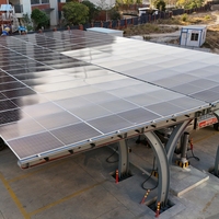 Structure en acier ZAM/HDG pour carport solaire avec garantie de performance de 25 ans pour le stationnement résidentiel
