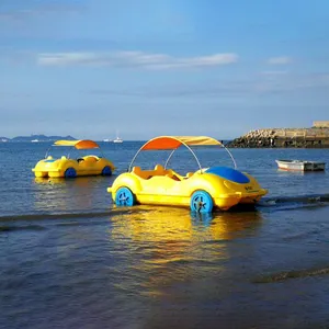 新产品5人迷你旅游船PE材料观光水车续航8小时可定制沙滩车
