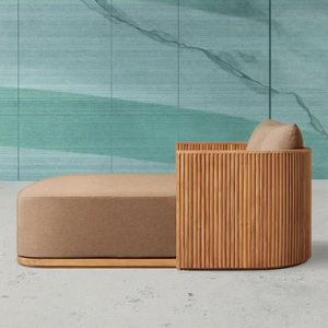 Foshan Full <strong>Daybed</strong> Sofa Couch <strong>Outdoor</strong> Wood Lounge Tanning Bed <strong>With</strong> <strong>Canopy</strong> for Garden Relaxation - Product Image 2