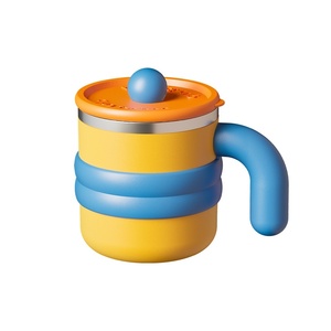 Taza <span class=keywords><strong>de</strong></span> Café Aislada <span class=keywords><strong>de</strong></span> Acero Inoxidable 316, Doble Pared, Retención <span class=keywords><strong>de</strong></span> <span class=keywords><strong>Calor</strong></span>, Tapa Abatible Sellada, Asa Curva, Taza para Agua, Vaso Térmico Diario para Oficina - Product Image 5