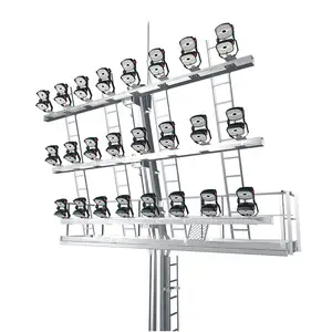 带梯子的金属30m高桅杆照明杆的高性能价格表
