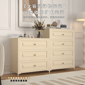 Commode en acier pour la maison, armoire de rangement sur pied à 3 tiroirs, meuble de chambre écologique - Product Image 2