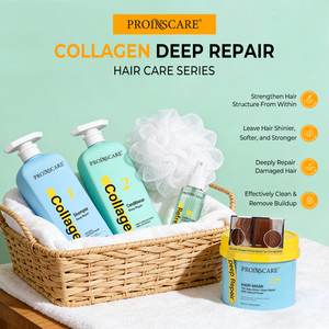 Champú de Colágeno de Marca Privada, Reparación Profunda <span class=keywords><strong>del</strong></span> <span class=keywords><strong>Cabello</strong></span> Dañado, Nutritivo e Hidratante, Set de Cuidado Capilar con Colágeno Orgánico y Queratina - Product Image 2