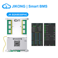 JKBMS JIKONG BMS JK-B2A8S30P-HC 4S 5S 6S 7S 8S 300A 2A BMS Inteligente para Almacenamiento de Energía Li-ion LiFePO4 LTO con Balance Activo