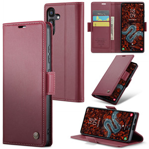 Caseme 023เคสฝาพับหนัง PU มีกระเป๋าเงินและขาตั้งสำหรับ Samsung Galaxy S24 FE - Product Image 5