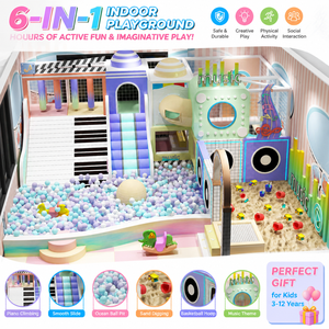 12 Months Warranty Commercial <b>Indoor</b> Playground with <b>Slide</b> for High Traffic Play Areas - Product Image 1