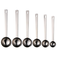 Cuillère doseuse en acier inoxydable 304 de qualité alimentaire, 5 ml-30 ml, pour la cuisine, la pâtisserie, les grains de café, la poudre de fruits, design moderne et minimaliste