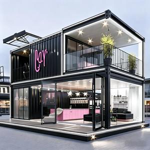 Casa Contenedor Prefabricada Personalizada, Casa Móvil Moderna, Aislada, Insonorizada, Estructura de Acero, Edificio Exterior para <span class=keywords><strong>Cafetería</strong></span> - Product Image 3