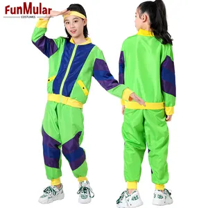 Costume da discoteca funmolare anni '80 anni '90 per bambini Costume da ballo Hip Hop Jazz Street pop abiti da ballo