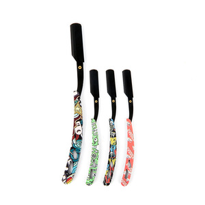 Personalized Pattern Folding Razor Stainless Steel Manual <b>Face</b> <b>Shaver</b> For General Use - Product Image 1