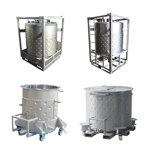 Heavy Duty Stackable Galvanized Chemical Solution Powder Cosmetic 1000L Stainless Steel IBC Tank