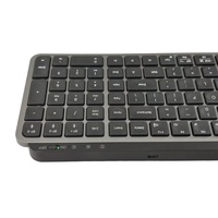 Keyboard Nirkabel Multi-Perangkat Dual-Mode 2.4G Kompatibel dengan PC Mac Ponsel iPad Android Kantor Gaming