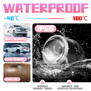 90W 11000lm तीन रंग-नेतृत्व वाली कोहरे/ड्राइविंग लाइट्स 3 इंच द्वि-एलईडी लेजर प्रोजेक्टर फॉग लाइट h3 h11: कारों के लिए कोहरे का दीपक - Product Image 5