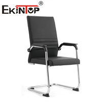 Chaises de bureau ergonomiques de direction en cuir confortables et pivotantes inclinables Ekintop à prix réduit
