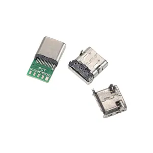 USB C שקע ברזל פגז מסוף סוג C זכר טעינת מחבר מח"ש SMT מיקרו USB 2.0 3.0 מחבר פגז