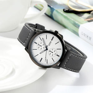 Nouvelle montre pour homme, style business, bracelet en cuir, polyvalente, étanche, montre-bracelet à quartz - Product Image 6