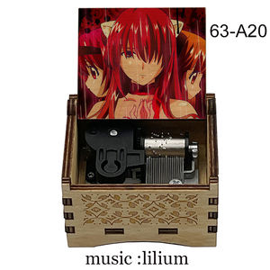 Boîte à musique vintage à manivelle, anime Elfen Lied, boîte à musique Lilium Song Sankyo, jouet pour amis, cadeau d'anniversaire pour filles - Product Image 1