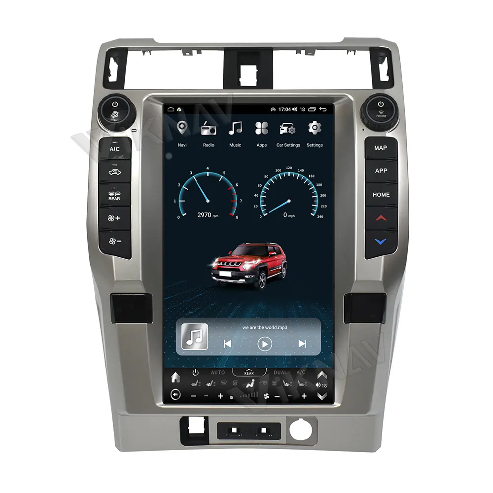 Toyota 4Runner 2010-2023 için kablosuz Carplay GPS navigasyon Android oto araba radyo LCD ekran ekran multimedya oynatıcı 128GB