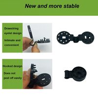 Clips et crochets pour filet d'ombrage de serre - Fixations en plastique robustes pour filet pare-soleil, filet pare-vent et bâches