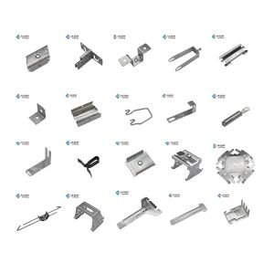 Pince de suspension Profils Accessoires Système Cloison Sèche Ressort Cintre Tige et Cintre Réglable Clip Angle Supports - Product Image 6