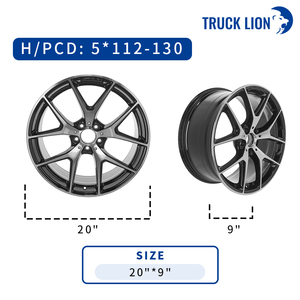 यात्री कार मिश्र धातु गहरे पकवान जाली व्हील 5 छेद रिम 20 इंच - Product Image 6