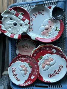 Fabrika renkli noel yaratıcı kupalar seramik tabak noel baba kahve kupa noel hediyesi toptan fiyat gümrükleme satış - Product Image 5