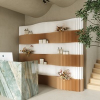 Cloison modulaire en papier kraft nid d'abeille, pliable, portable, type accordéon, pour une disposition de bureau flexible