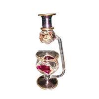 Brûleur à huile en verre soufflé à la main égyptien de haute qualité, gravé à l'or, 24 carats, four d'aromathérapie, design unique, emballage en coffret cadeau
