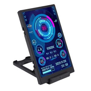 หน้าจอรอง USB Type-C ขนาด 3.5 นิ้ว 3.5 นิ้ว ความละเอียด 320x480 แบบ IPS มุมมองเต็มจอ สำหรับคอมพิวเตอร์ มินิพีซี แสดงอุณหภูมิ CPU GPU RAM HDD พร้อมโปรแกรม <span class=keywords><strong>AIDA64</strong></span> ฟรี - Product Image 1