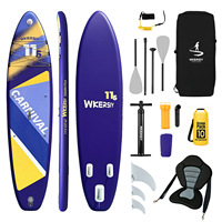 Planche à pagaie gonflable de 350 cm avec pagaie pour les sports nautiques