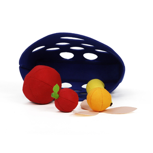 Set di giocattoli cibo da cucina gioco educativo precoce per fingere di giocare in età prescolare cesto di frutta in feltro giocattoli per bambini cucina - Product Image 4