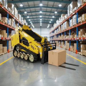 <span class=keywords><strong>Mini</strong></span>-chargeuse compacte sur chenilles en caoutchouc HAIJU, directement de l'usine, avec pompe italienne, hauteur de travail 2580 mm, débit du système de travail 45 L/m - Product Image 1