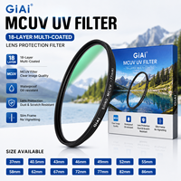 Filtre UV GIAI MCUV 37-86mm Slim 18 couches multi-couches pour objectifs d'appareil photo reflex et hybrides OEM