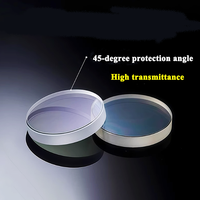 Lentille en silice fondue à quartz personnalisable nouvelle condition Dia25 * 1.5mm miroirs de protection fenêtres Laser à fibre lentille Laser 1064nm
