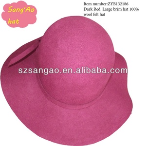 ทำขนสัตว์รู้สึก <span class=keywords><strong>Fez</strong></span> Hats15cm ขนสัตว์ Fedora รอบหมวกด้านบนสำหรับผู้ชาย - Product Image 2