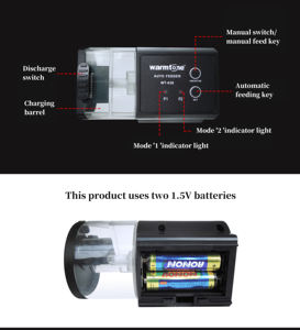 Chine WT-638 haute qualité en plastique chargeur automatique minuterie alimentaire petits aquariums étangs électronique automatique réservoir de poissons chargeur - Product Image 3