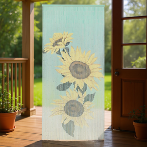 <b>Bamboo</b> Insect Door <b>Curtain</b> 35.4x78.7 Inches Rustic Design For Outdoor Use - Product Image 3