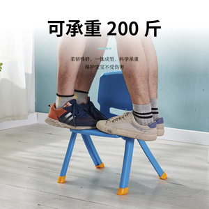 <b>Childrens</b> <b>Plastic</b> <b>Chair</b> With Backrest Thickened Anti Slip Home Use For Kids - Product Image 2
