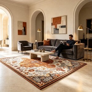 <span class=keywords><strong>Tappeti</strong></span> Persiani Retrò di <span class=keywords><strong>Grandi</strong></span> Dimensioni, Lavabili, <span class=keywords><strong>Antiscivolo</strong></span>, a Pelo Corto, per Soggiorno e Camera da Letto, Design Personalizzato - Product Image 3