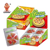 Bonbons gélifiés Lechao Pizza, saveur fruitée, bonbons mous, emballage en boîte pour enfants, confiserie, fabrication OEM ODM