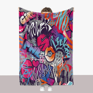 Nouvelle couverture en flanelle douce matelassée moderne à motif uni, taille <span class=keywords><strong>Queen</strong></span>, jeté confortable pour canapé, imprimé personnalisé en sherpa - Product Image 4
