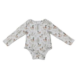 RTS Boutique colvert canards bébé bulle barboteuse nouveau-né barboteuse avec boucle dissimulée bambin garçons barboteuse bébé vêtements pour garçons - Product Image 1