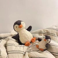   Boneka Penguin Kacang Super Lembut, Penghibur, Hadiah Gantungan Kunci Lucu untuk Anak-Anak