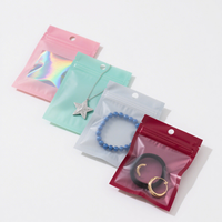 Op maat gemaakte laser holografische ziplock zakjes met hersluitbare verpakking voor sieraden en kleine producten - voor horloges en kettingen