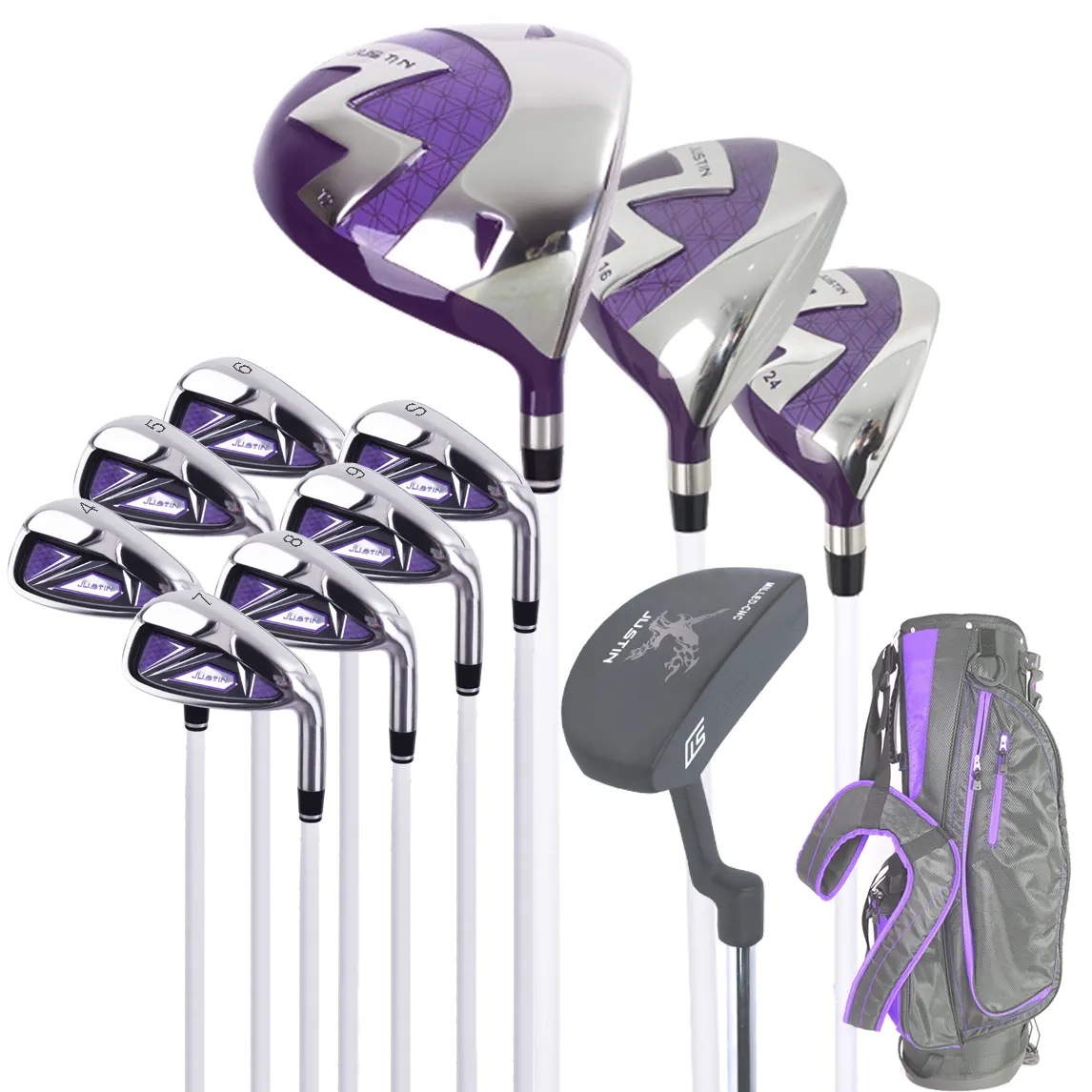Dames Complete Golfclubs Set Custom Logo Fabriek Direct Met Volledige Set Golfclub