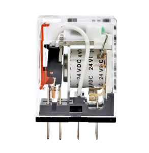 Relé de bobina MY2N-GS-R DC24 de OMZ/C, 24 V CC, DPDT, 10 A, 8 pines, con indicador mecánico LED para sistema de control de gabinete PLC - Product Image 3
