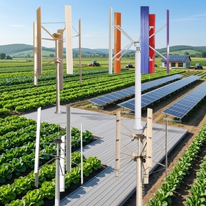Aerogenerador de 5 Aspas y 100kw, 400v, Gran Turbina Eólica de 11m de Altura y 9.5m de Diámetro de Rotor para el Hogar, Baja Velocidad de Arranque del Viento - Product Image 3