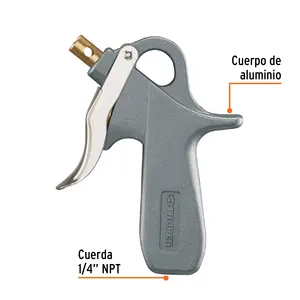 Truper 3 pezzi in alluminio Air Spray Set Pistola Con 5 ugelli Pistola De alminio Caja Con Unidades