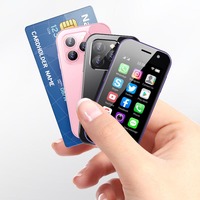 XS14 Pro 4G Mini Teléfono Móvil Android 9.0 con Face ID, OTG, 2 SIM, Pantalla de 3.0 Pulgadas, FM, WiFi, Teléfono Inteligente Portátil de Bolsillo