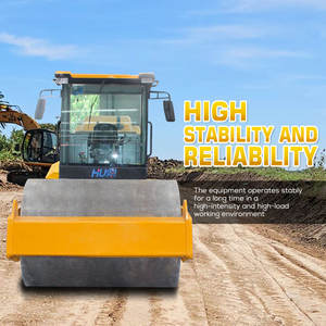 Rouleau de route à tambour unique de 10 tonnes grand compacteur de rouleau de route d'asphalte robuste moteur Huade rouleau de vibrateur motorisé - Product Image 5